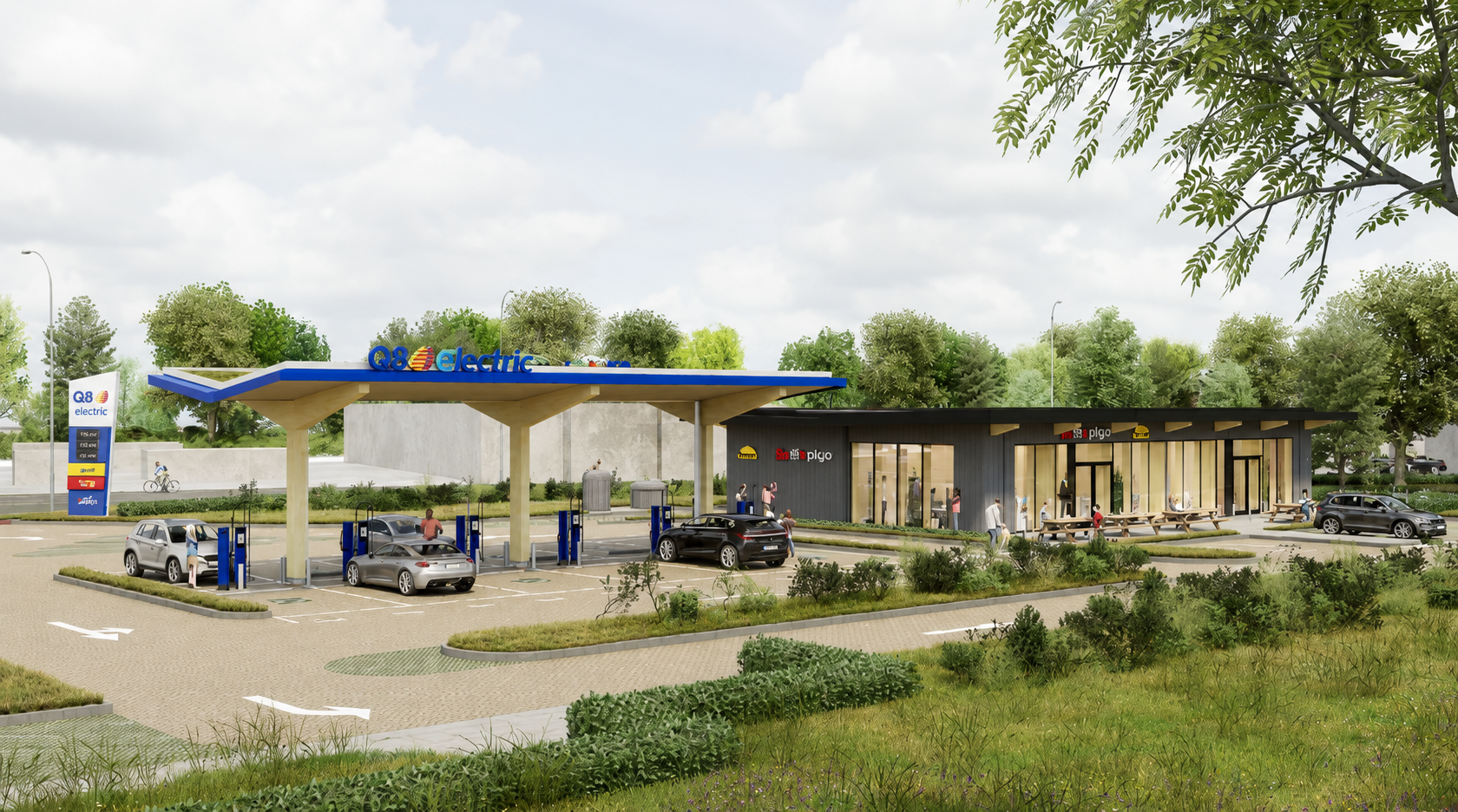 Q8 noemt zichzelf duurzame mobiliteitsspeler. - Foto: Q8