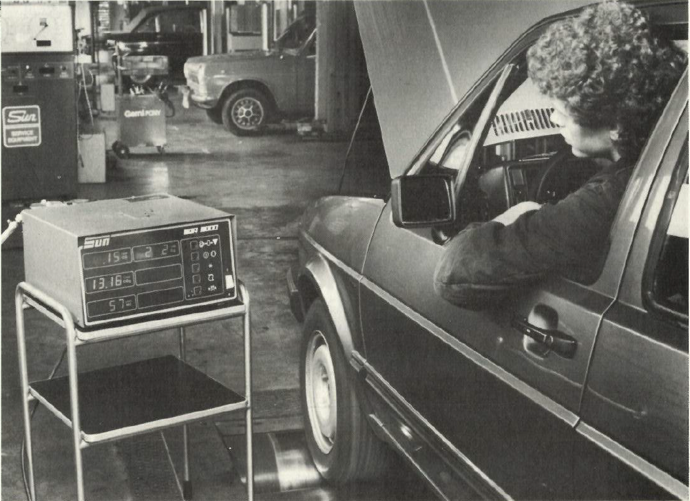 Splinternieuw in 1986: de viergasmeting. 