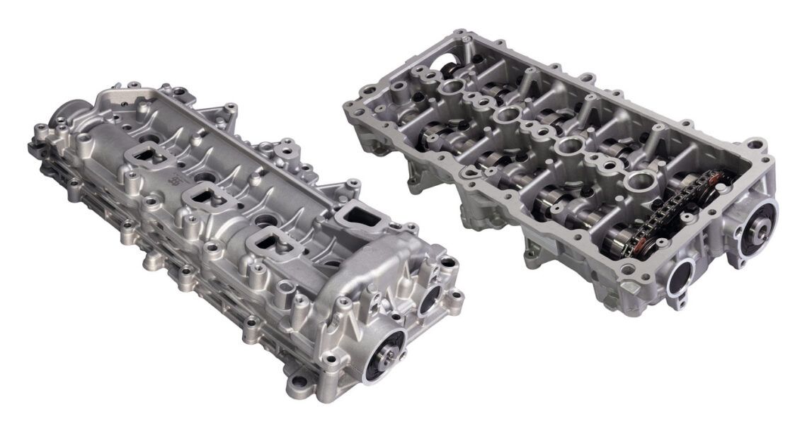 Voorgemonteerde nokkenasmodule waarmee getroffen Stellantis-motoren kunnen worden omgebouwd naar een minder slijtagegevoelige nokkenasaandrijving. - Foto: MS Motorservice
