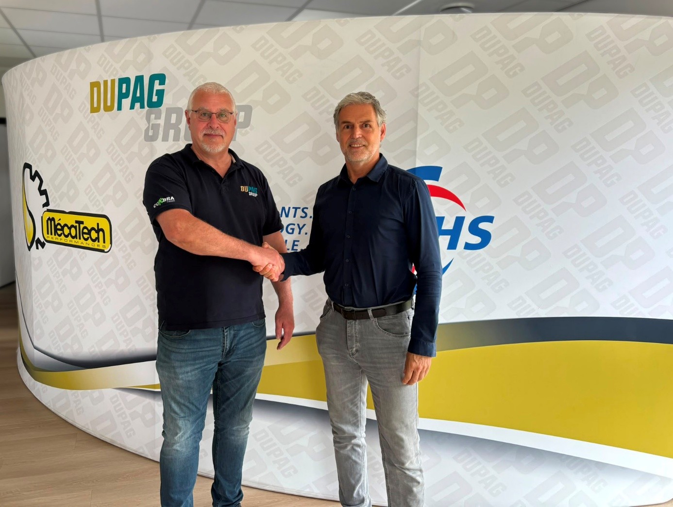 De samenwerking werd officieel bekrachtigd door Huub de Cock, technisch directeur van Dupag, en Marc Kwekkeboom, managing director van Snap-on Tools. 