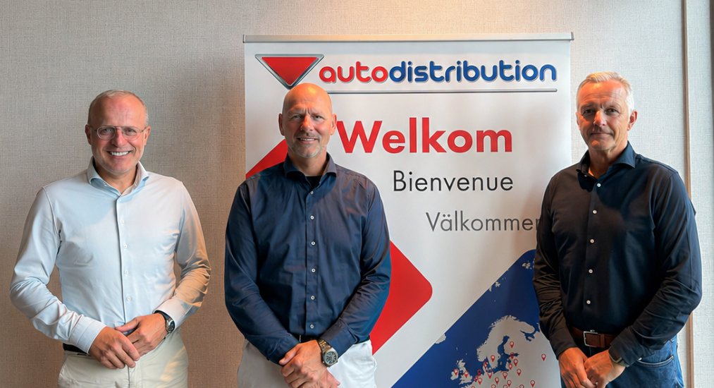 Van links naar rechts: Michel Chaudron, Edgar Brauckmann en Gunter Mareels. Foto: Autodistribution Nederland