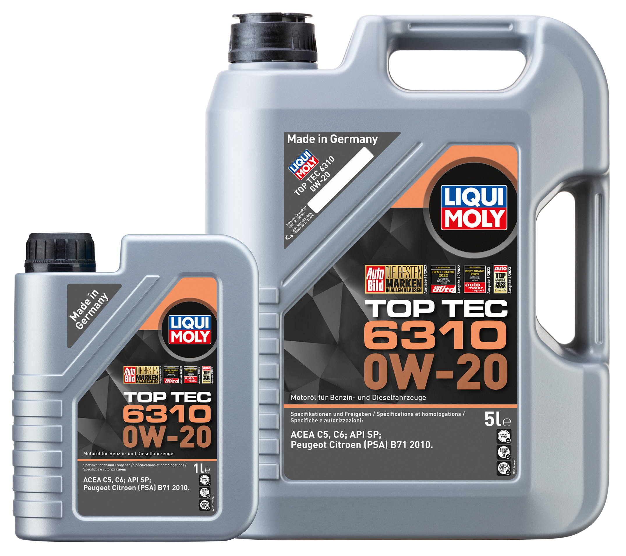 De oliën zijn verkrijgbaar in verschillende volumes en verpakkingen zoals deze 1 en 5 liter flacons. 
Natuurlijk zijn grotere flacons dan deze en drums/vaten ook 
leverbaar. 