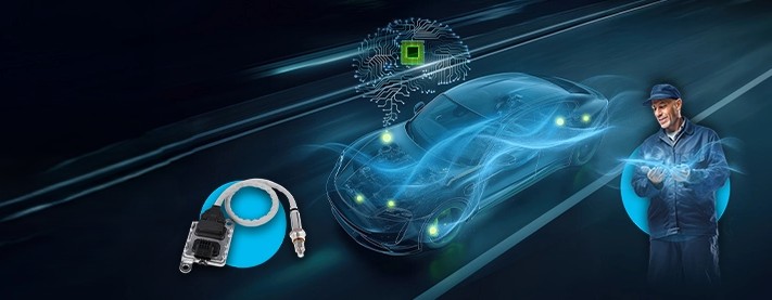 Valeo NOx-sensoren worden 700 uur op de weg getest, op basis van echte rijsituaties, om de betrouwbaarheid van de sensoren te valideren.  Afbeelding: Valeo