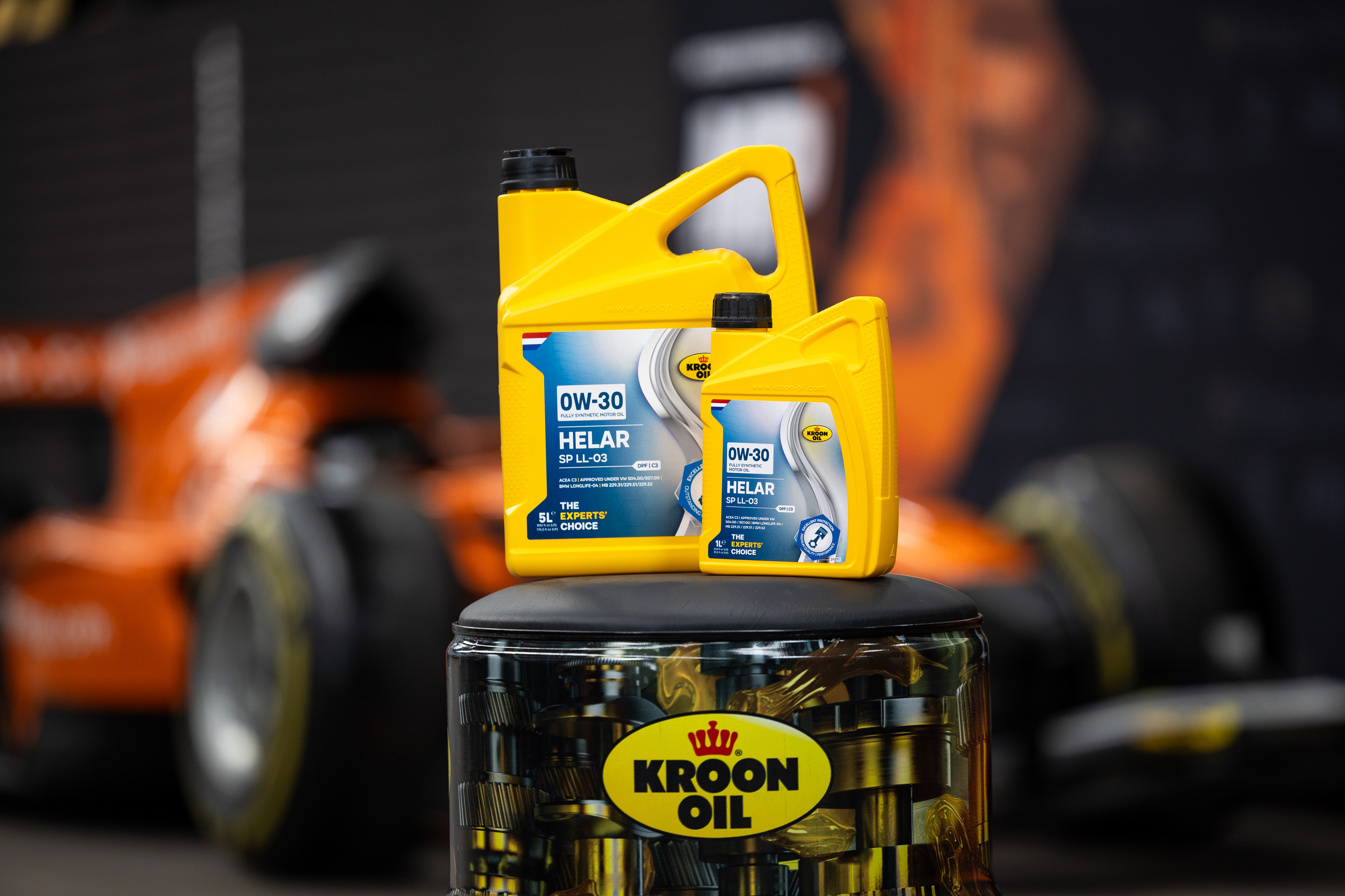 Een praktische verandering is dat de productnaam en viscositeitsaanduiding groter op de verpakking komen te staan. Foto: Kroon Oil