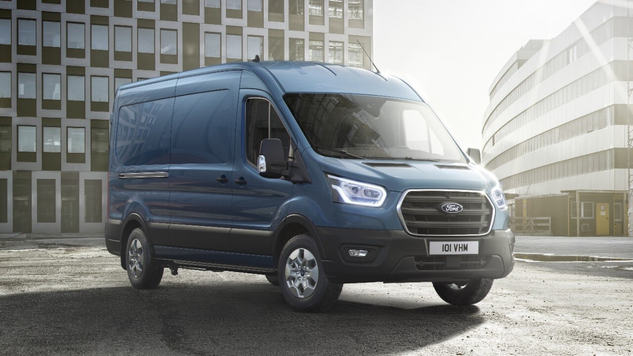 Ford Transit uit 2024 op archiefbeeld. - Foto: Ford