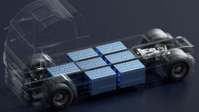 CATL ontwikkelde TECTRANS II als modulair batterijsysteem voor elektrische bedrijfswagens en zware trucks. Afbeelding: CATL