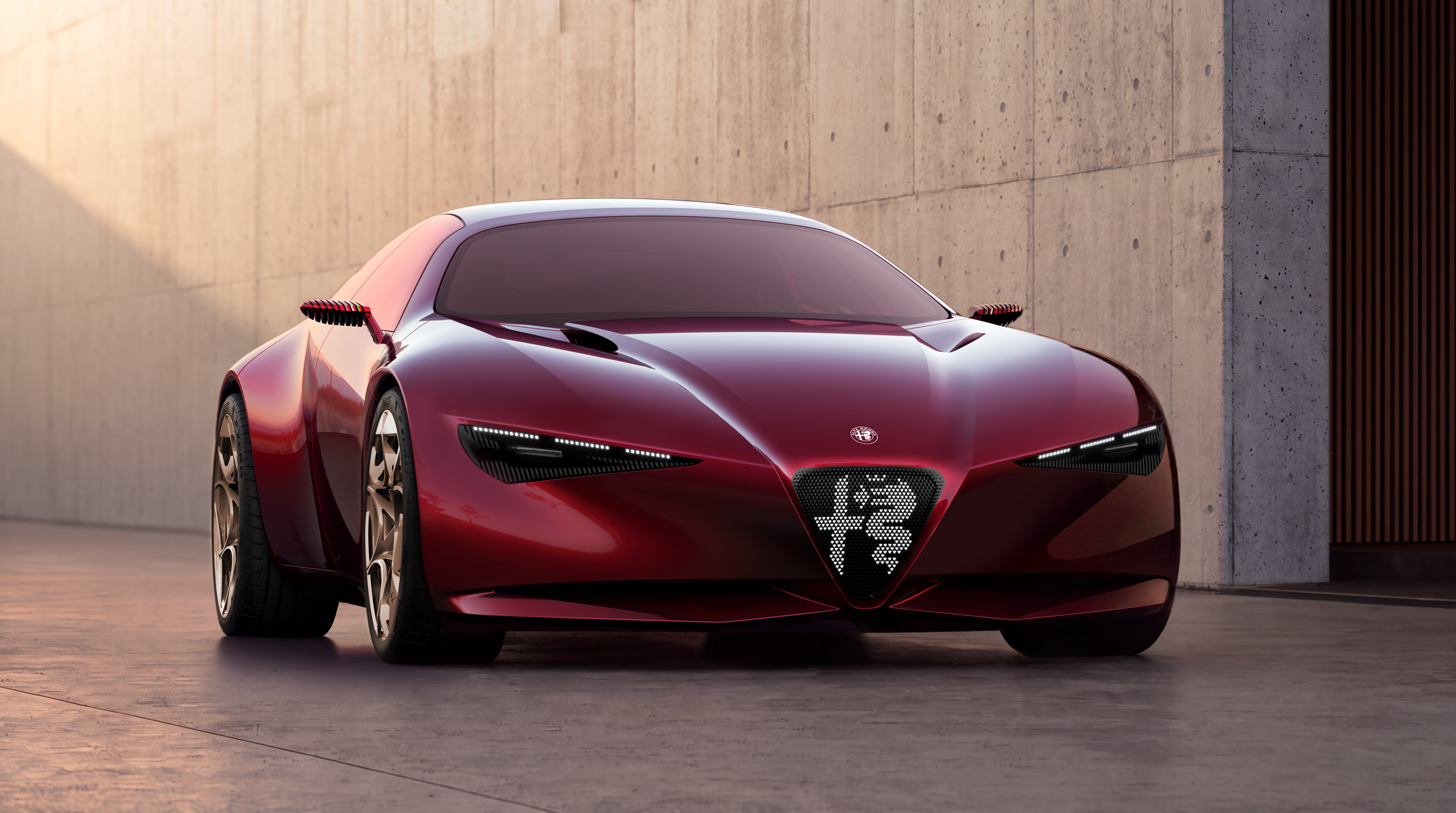 De Alfa Romeo Cuorerosso is een conceptcar waarmee het merk toekomstige design- en technologieontwikkelingen verkent. - Foto: Alfa Romeo